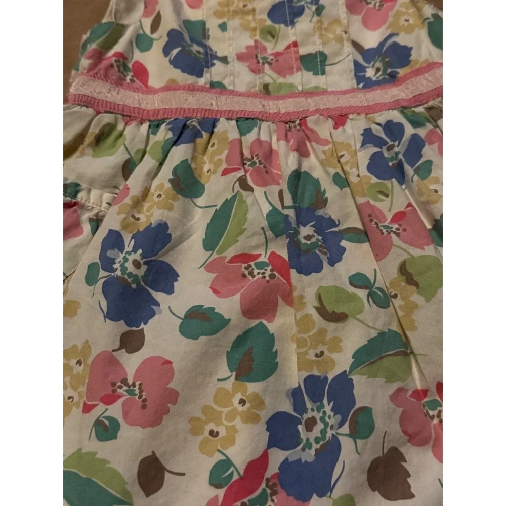 Genuine Kids from OshKosh Toddler Dress 18M Floral‎ Sleeveless Ruffle Hem Party